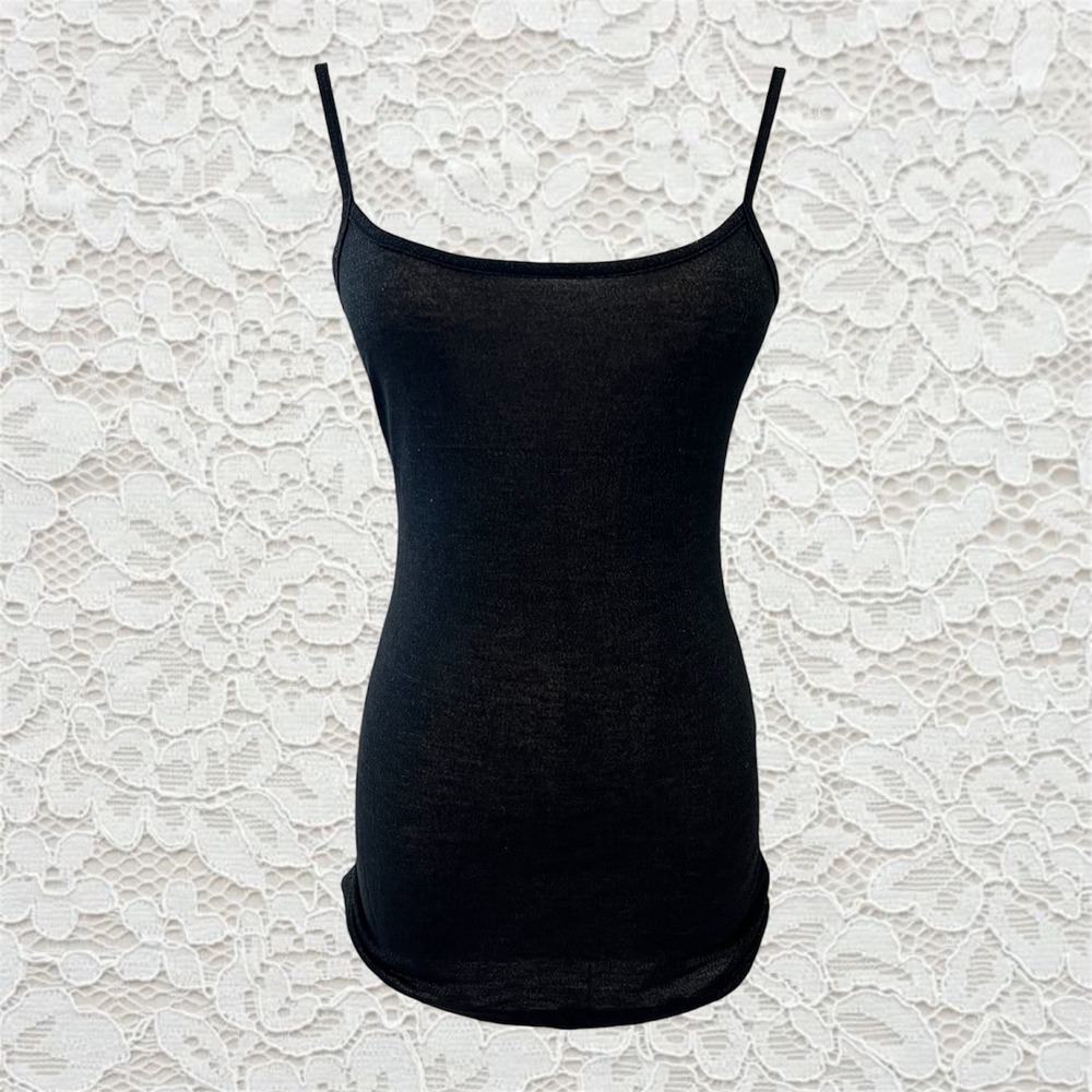 vintage y2k wet seal sparkly fitted tank top